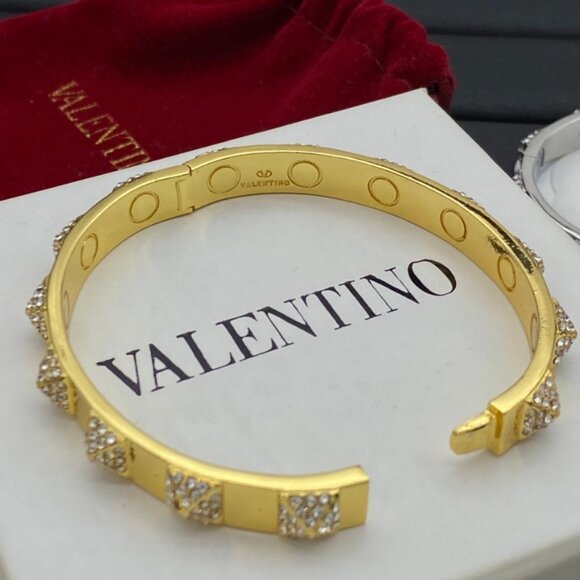 Gold Tone Bangle Bracelets - Picture 2 of 2